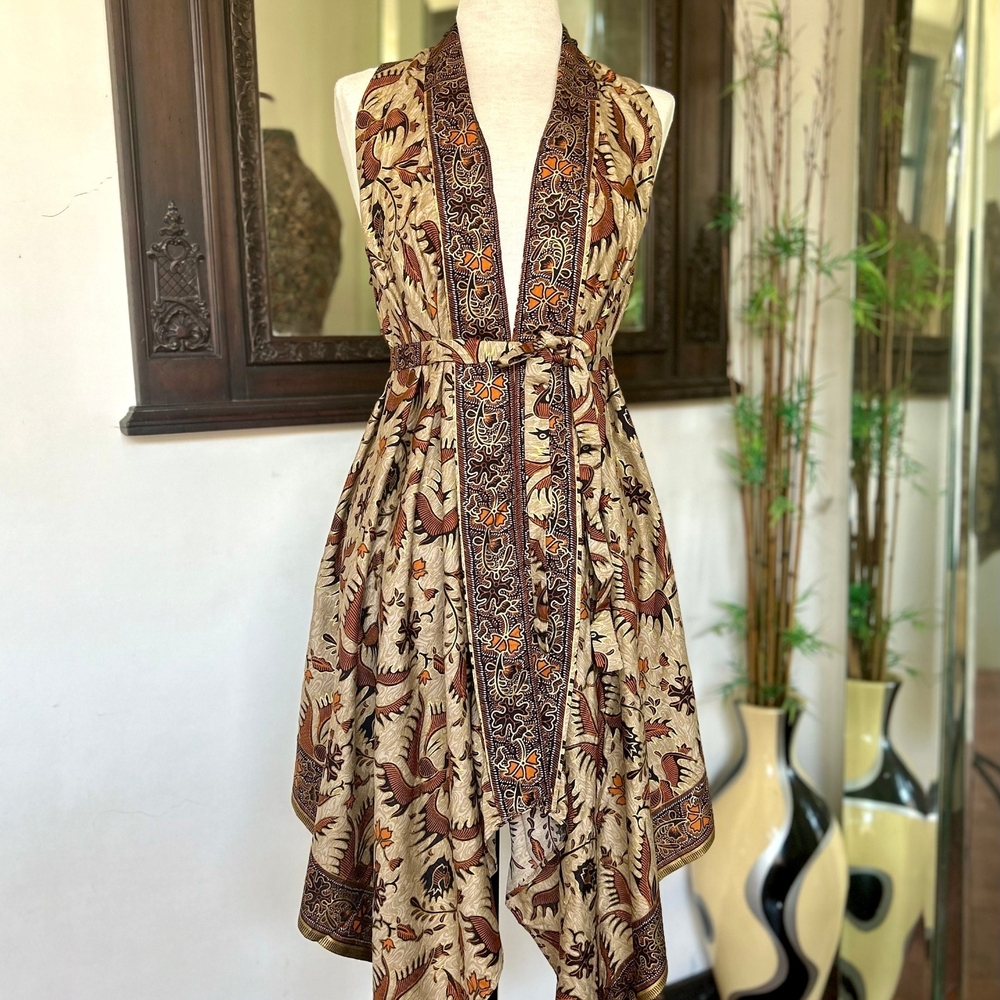Boho Balinese Batik Dress Or Vest (One Size)